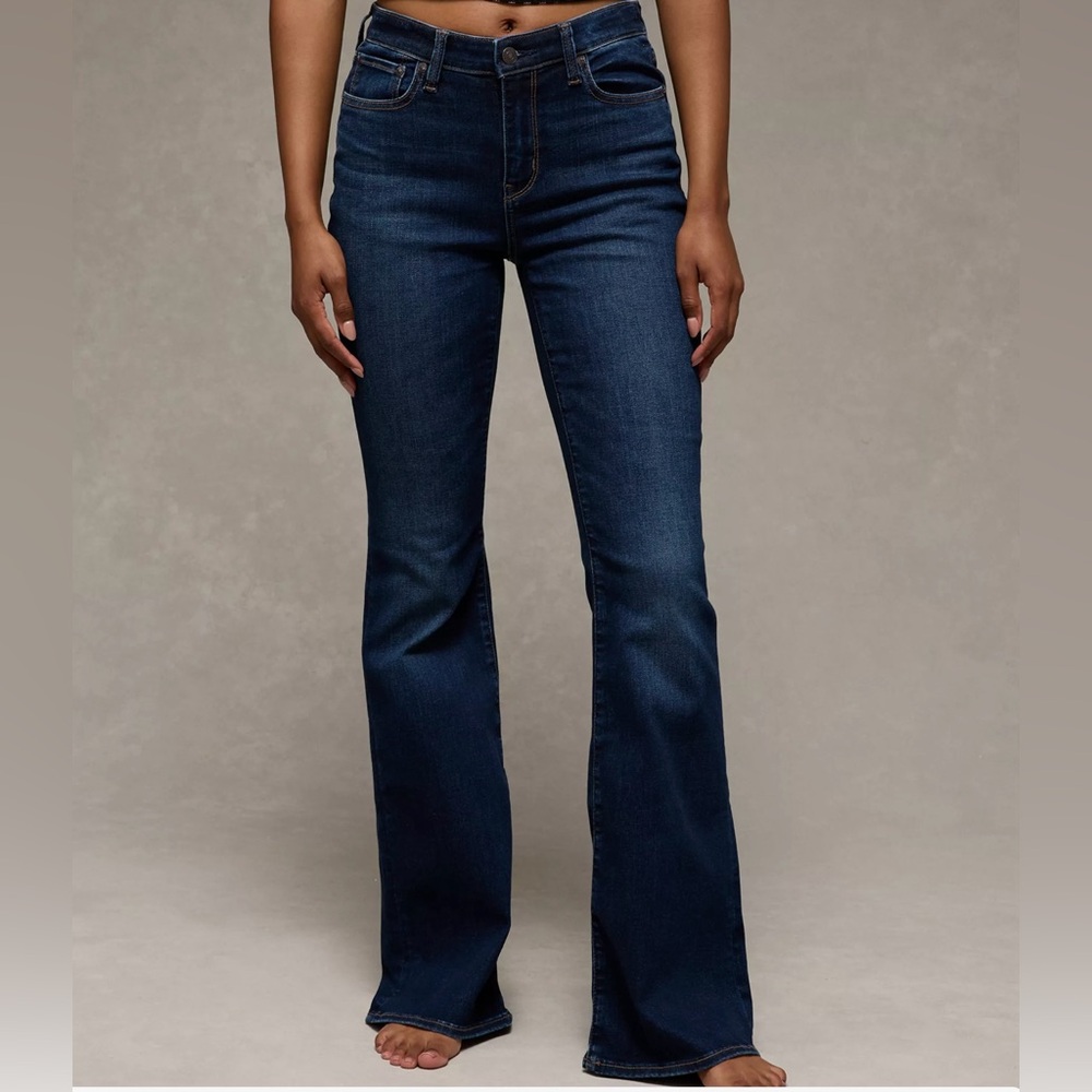 American Eagle Outfitters Dark Blue Flare Jeans